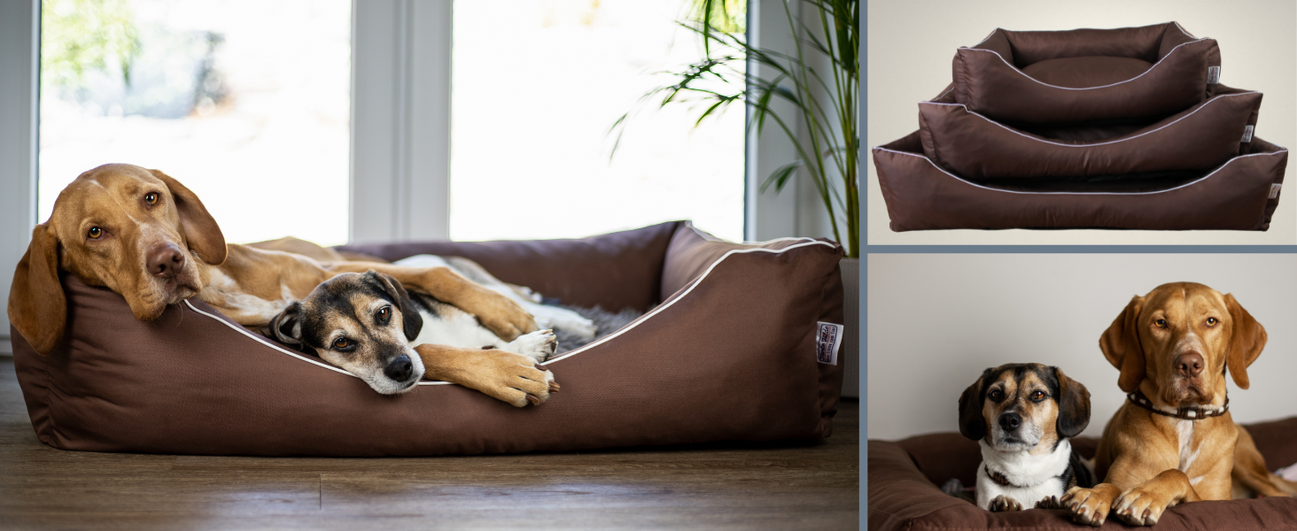 Aunt Hilde Dog Bed Norderney XXXL (120x90x25) Green – Washable, Robust and Comfortable Dog Bed & Dog Basket in Various Sizes – Ideal for large dogs e.g. German Shepherd, Ridgeback
