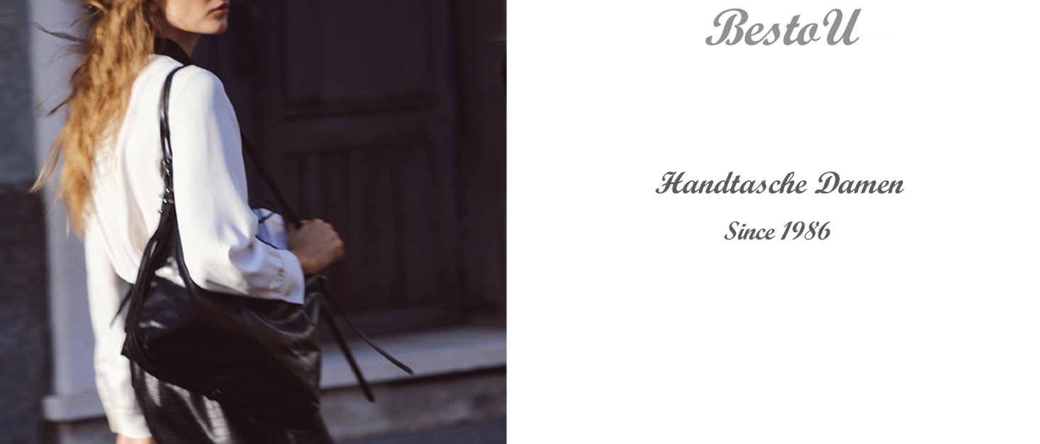 Сумка жіноча BestoU шкіряна чорна велика, сумка на плече та через плече