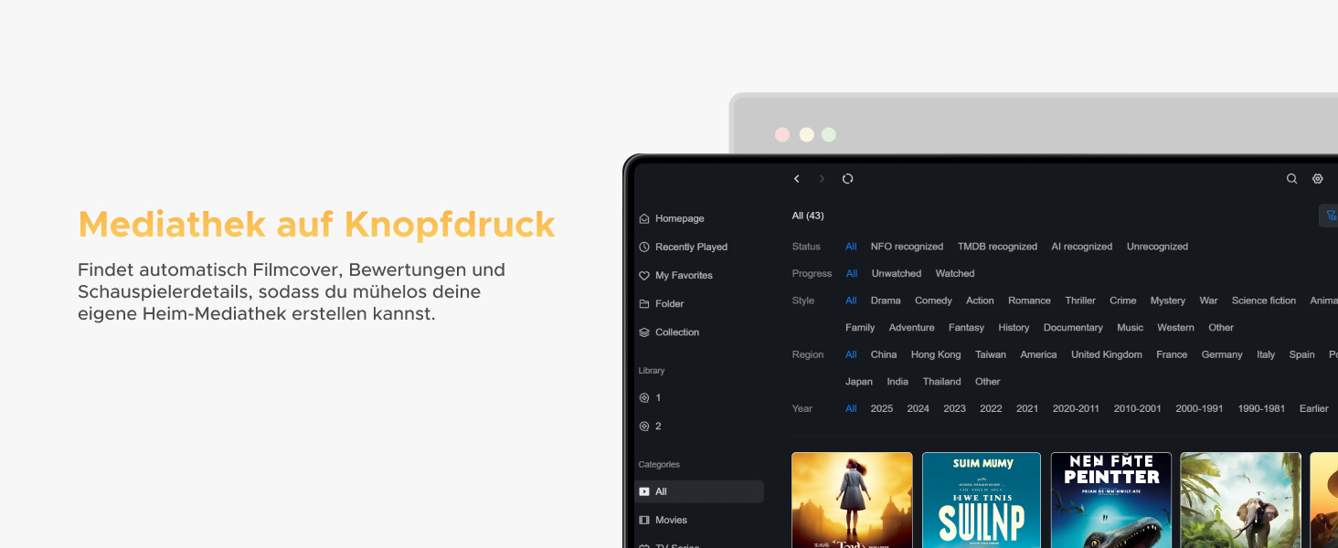 NAS UGREEN DH2300: 2 відсіки, NFC, AI фотоальбом, 4K відеотека, 1GbE LAN, 4GB RAM (без дисків)