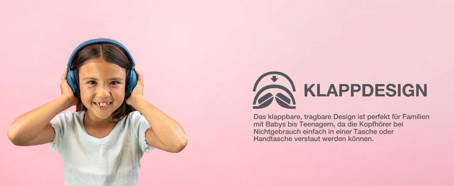 Навушники для дітей JLab JBuddies Protect, фіолетовий, захист від шуму 23dB