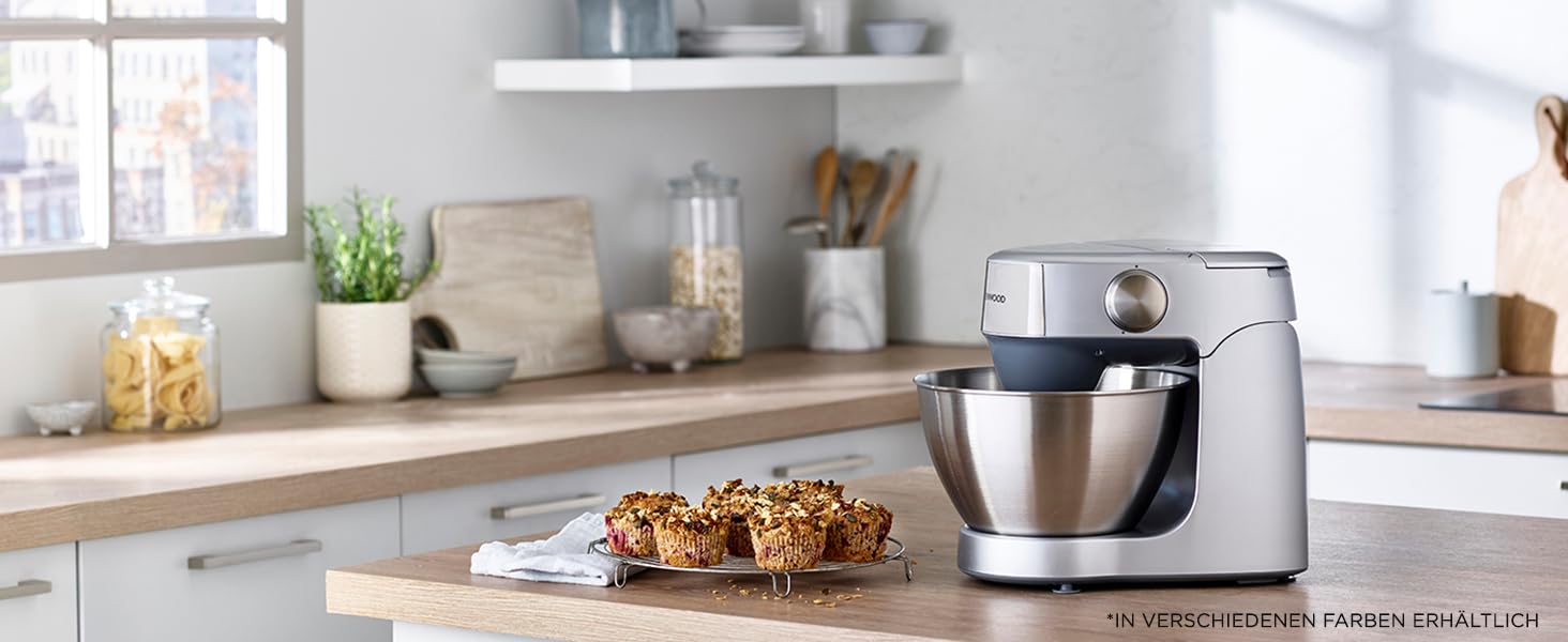 Кухонний комбайн Kenwood Prospero+ KHC29.H0WH, 1000 Вт, чаша з нержавіючої сталі 4,3 л, білий, набір аксесуарів з 9 предметів (подрібнювач, блендер, соковитискача)