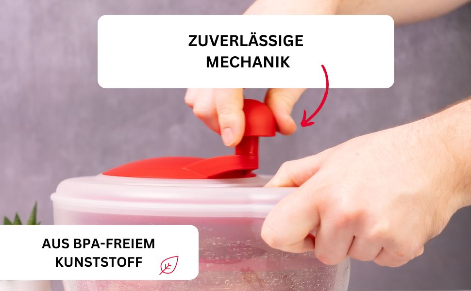 Westmark Salatschleuder 2432224M - Салатниця-центрифуга, PP, м'ятно-зелена, стандарт