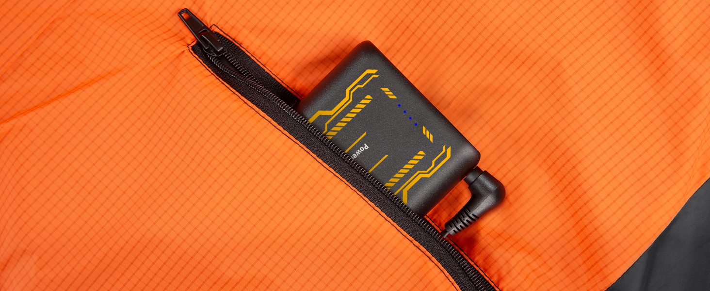 Обогревна жилетка з підключенням Powerbank, чоловіча/жіноча, 6 зон нагріву, 3 режими, для катання на мотоциклі, лижах, на вулиці, XL, чорна (з акумулятором 25000mAh)