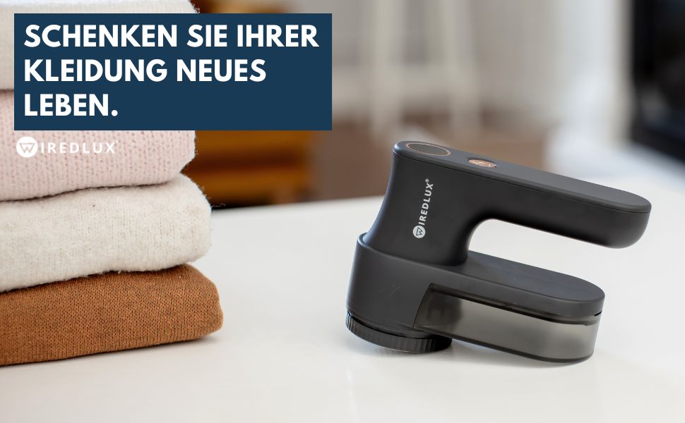 Електричний видальник ворсу та котушок для одягу – 3 швидкості, LED-дисплей, USB-зарядка, портативний видальник ворсу з подвійним захистом, Charcoal