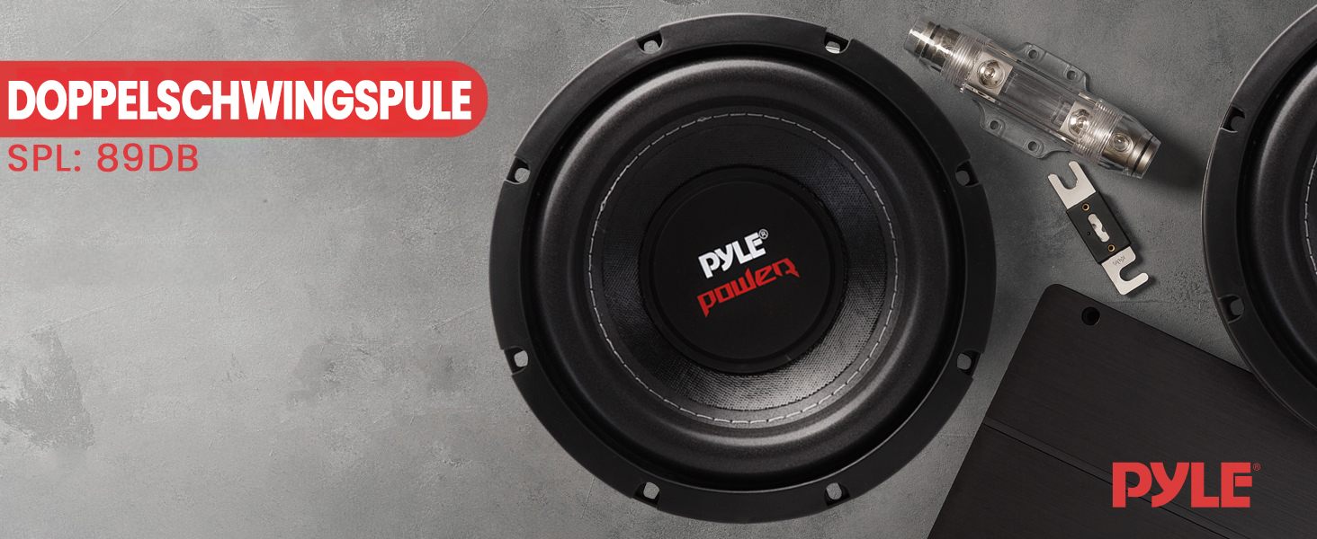 Сабвуфер Pyle PLPW8D, 800 Вт, 20 см, 4 Ом, двошарова котушка