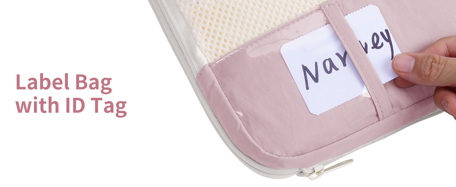 Набір органайзерів для валізи Narwey (6 шт.) - кубики для пакування з компресією, бежевий. Організація подорожей та зручне пакування речей.