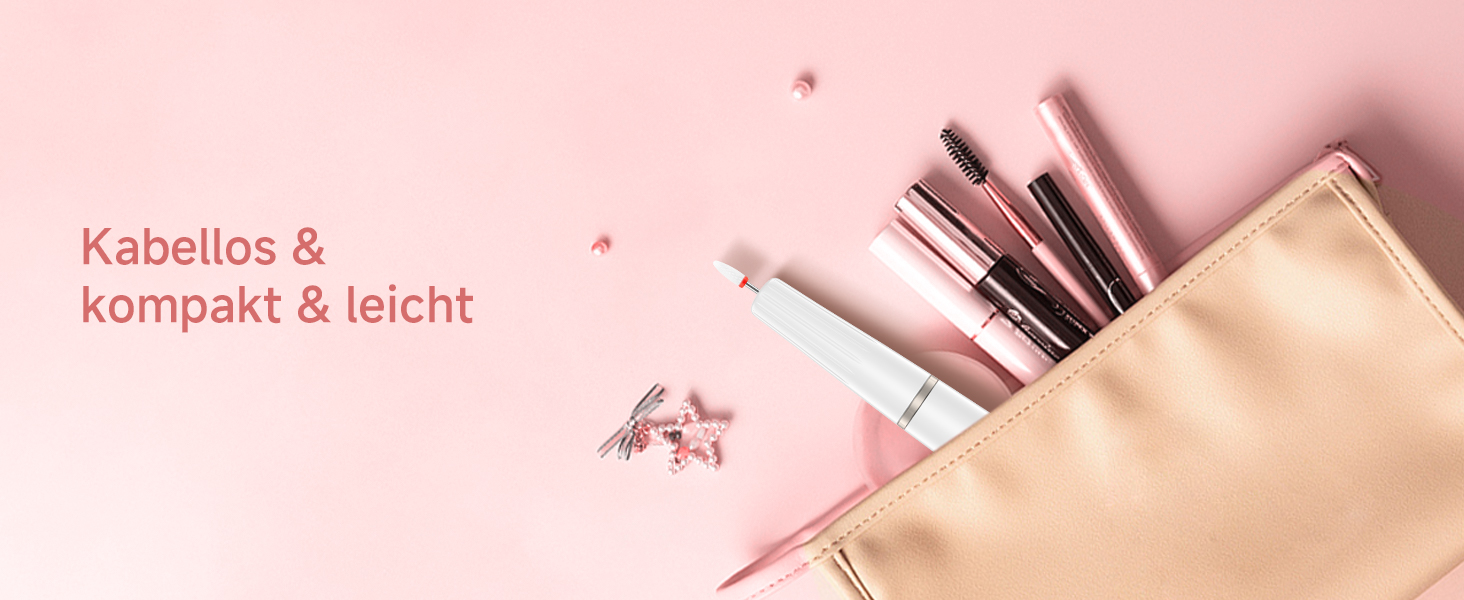 Електрична фрезер для нігтів 12 в 1 - Набір для манікюру з 5 швидкостями, 20000 об/хв, для гелю, акрилу та натуральних нігтів (білий)