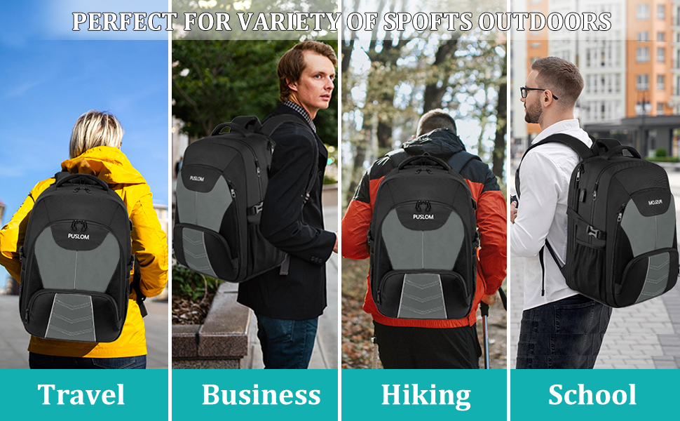 Чоловічий рюкзак 55L, великий, водовідштовхуючий, з відділенням для ноутбука (18.4