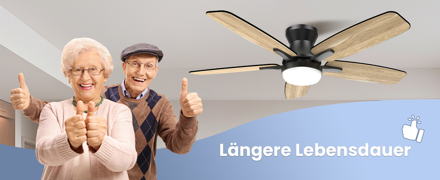 Стелянка-вентилятор 106 см з підсвічуванням, двосторонні лопаті, тихий, з пультом, LED лампа для спальні/вітальні, DC мотор, колір темне дерево