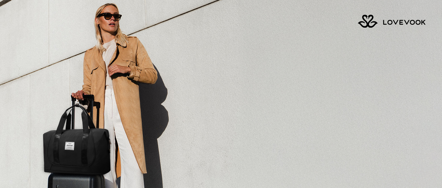 LOVEVOOK Сумка ручної поклажі Ryanair, 40x30x20 см, розширювана, для подорожей літаком, зелена