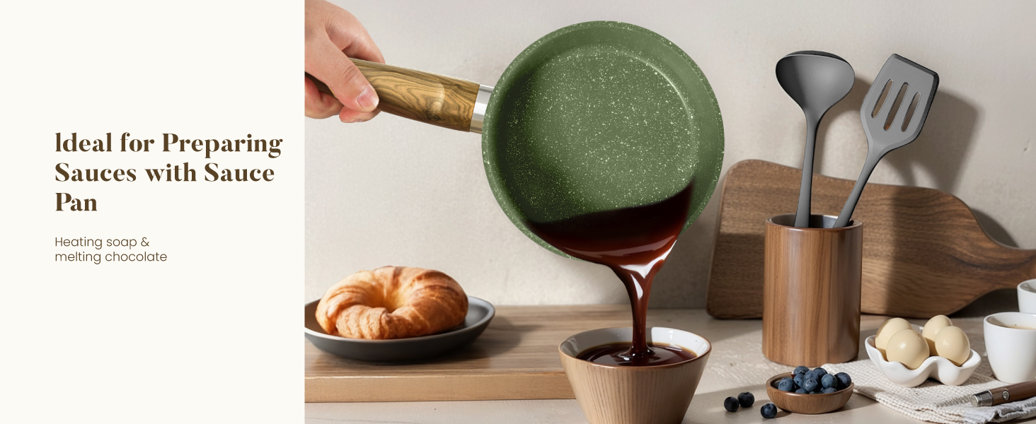 Набір посуду Kitchen Academy Granite 12 предметів для індукції, антипригарне покриття, без PFOA/PFOS, зелений