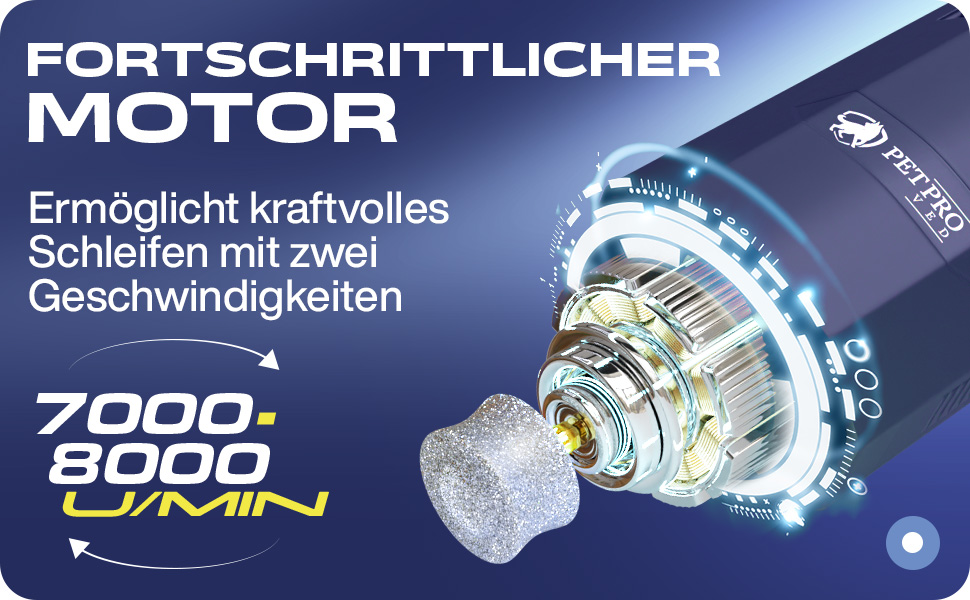 Електричний точилка для собачих кігтів з LED-підсвіткою, Navy