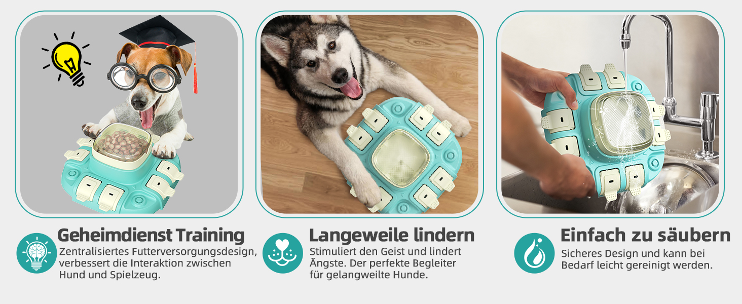 Іграшка для собак, інтелектуальна, інтерактивна, для малих, середніх та великих собак, для тренування та годування, покращує інтелект