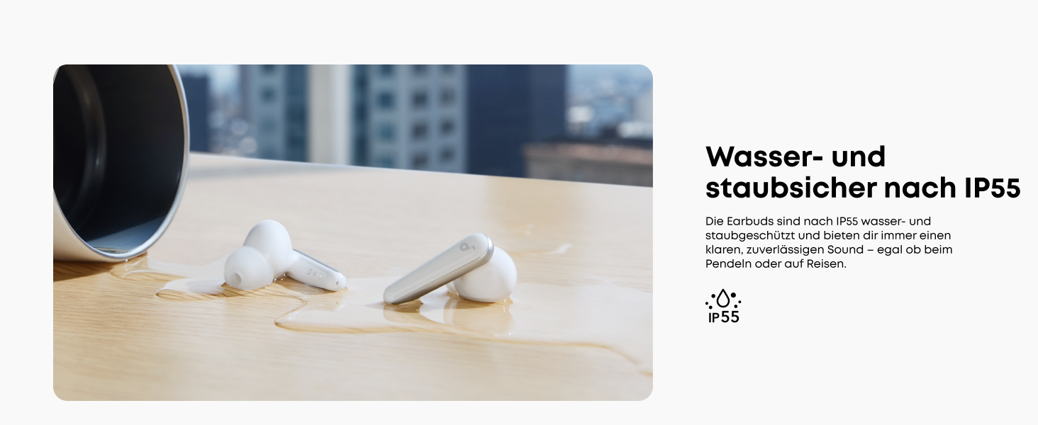 Soundcore Liberty 5 - бездротові навушники з активним шумозаглушенням (ANC), білі