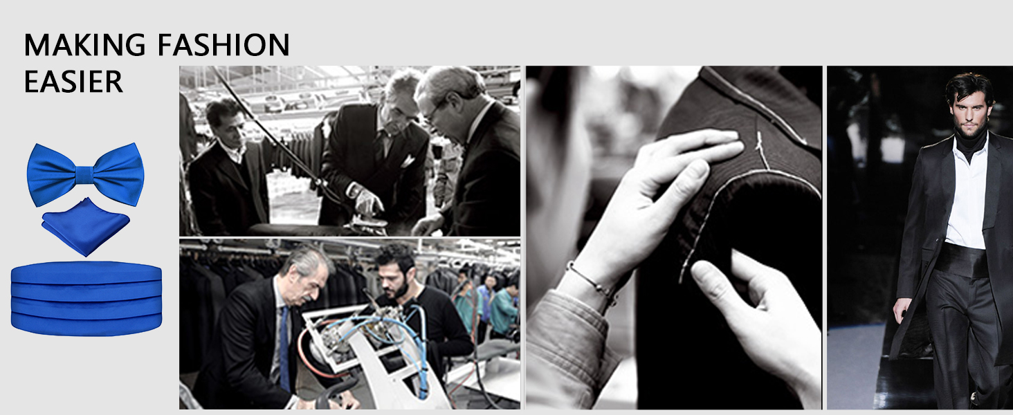 Комплект аксесуарів Alizeal для чоловіків: краватка-метелик, підтяжки та нагрудна хустинка, бірюзовий колір, подарунковий набір