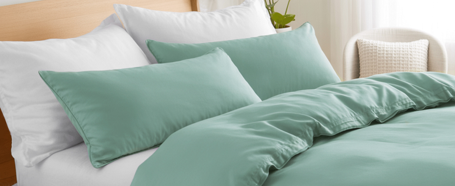 Комплект постільної білизни RUIKASI з бавовни 4-х частинний сірий - комплект постільної білизни з ремінцем, двоколірні комплекти 2 шт. (Антрацит та світло-сірий) 40x80 см