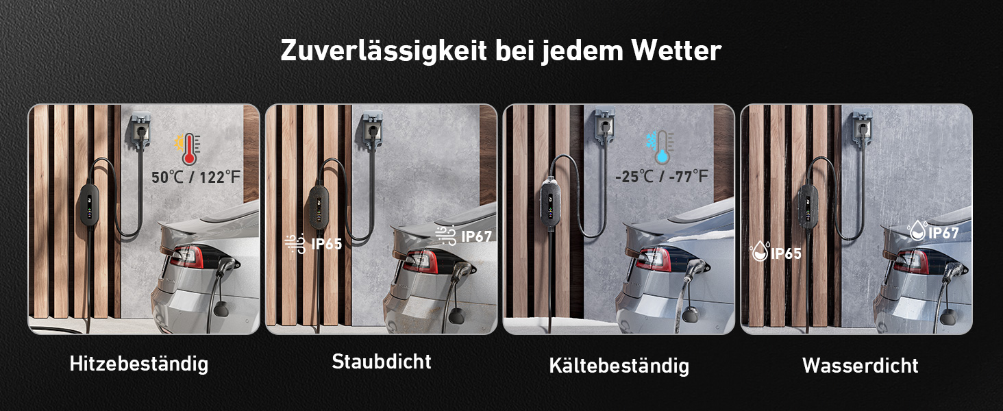 Кабель для електромобіля Evjuicion Typ 2 Schuko, 3.68kW, 6м, 16A, IP67, чорний. Зарядний кабель для ID.3/4, X1, 5ER, Model Y/3 та інших електромобілів