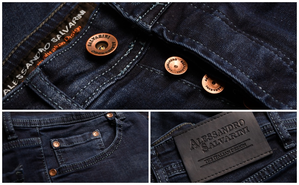 Чоловічі джинси Alessando Salvarini Slim Fit білі, еластичні, розмір 31W/30L