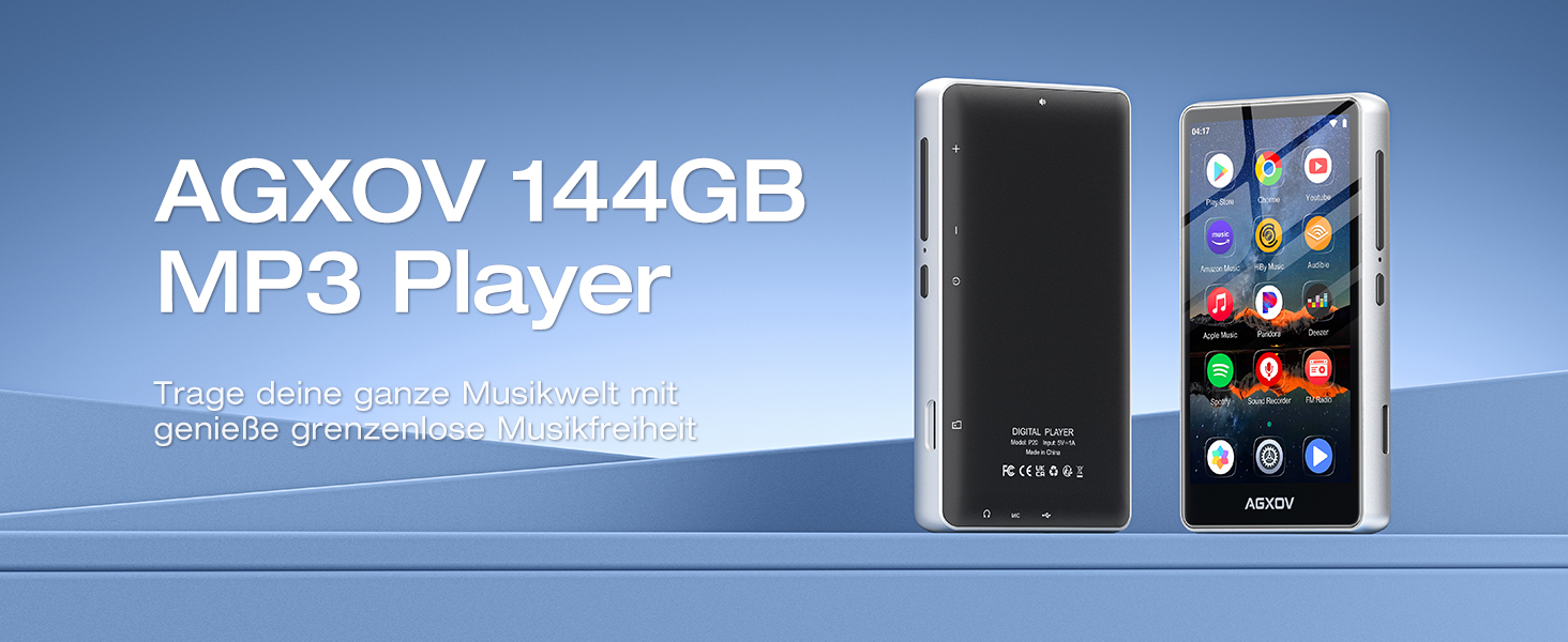 MP3 плеєр 144GB з Bluetooth та Wi-Fi, 4.02