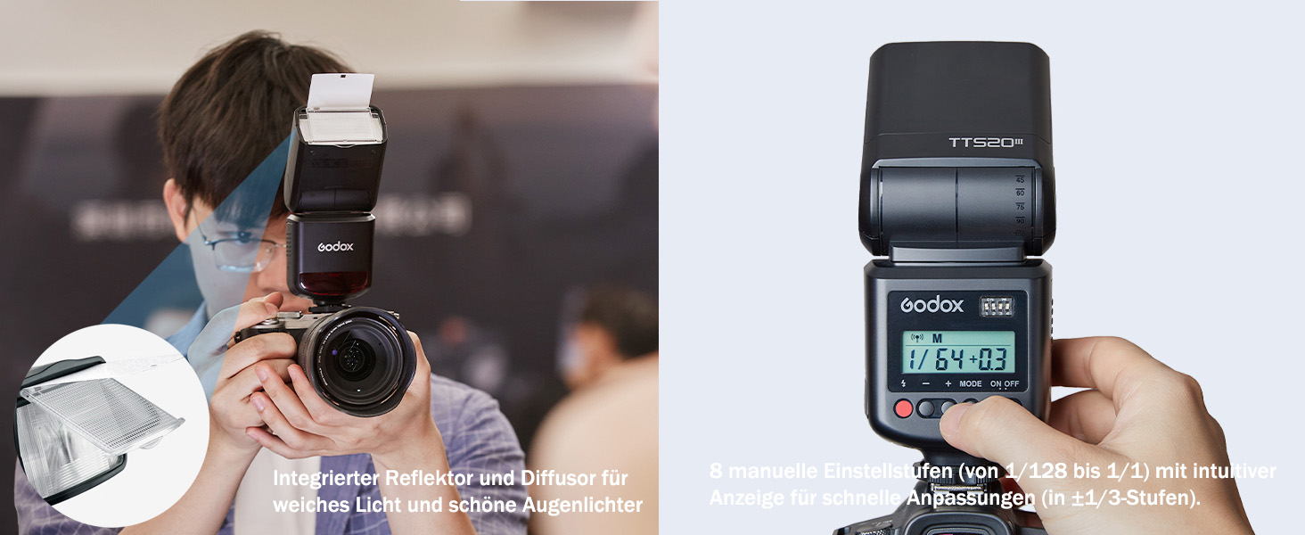 Спалах Godox TT520III: Швидкий, універсальний, сумісний з Canon, Sony, Nikon, Fujifilm, Olympus, Panasonic, Pentax