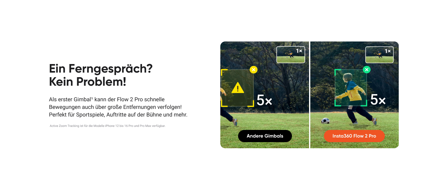 Insta360 Flow 2 Pro Gray – Професійний гіростабілізатор для смартфона з Apple DockKit, AI-tracking, інтегроване штатив/селфі-стік, для мобільного влогінгу та подорожей, сірий колір