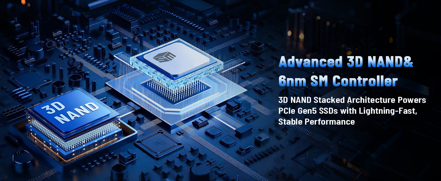 SSD NVMe 1TB PCIe Gen4x4/Gen5.0 2280 - до 14000 МБ/с (Чіткий NAND)