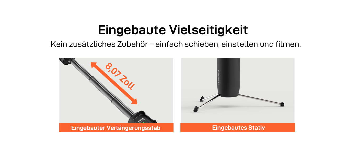 iSteady V3 Ultra: Стабілізатор для смартфона з AI-трекером, сенсорним екраном та інтегрованою штангою. Ідеальний для зйомки Vlog та TikTok