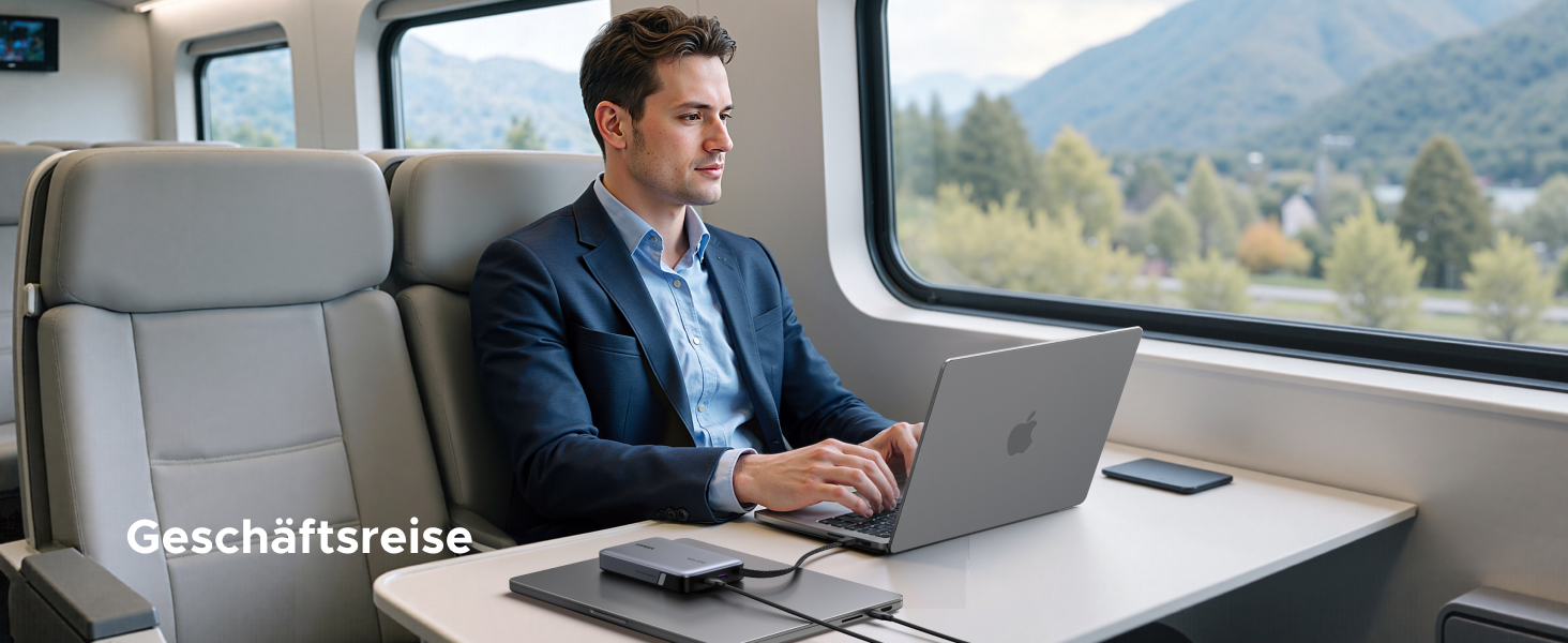 Power Bank UGREEN Nexode 20000mAh 145W з USB-C кабелем, для ноутбуків та смартфонів (Samsung, iPhone, Dell)