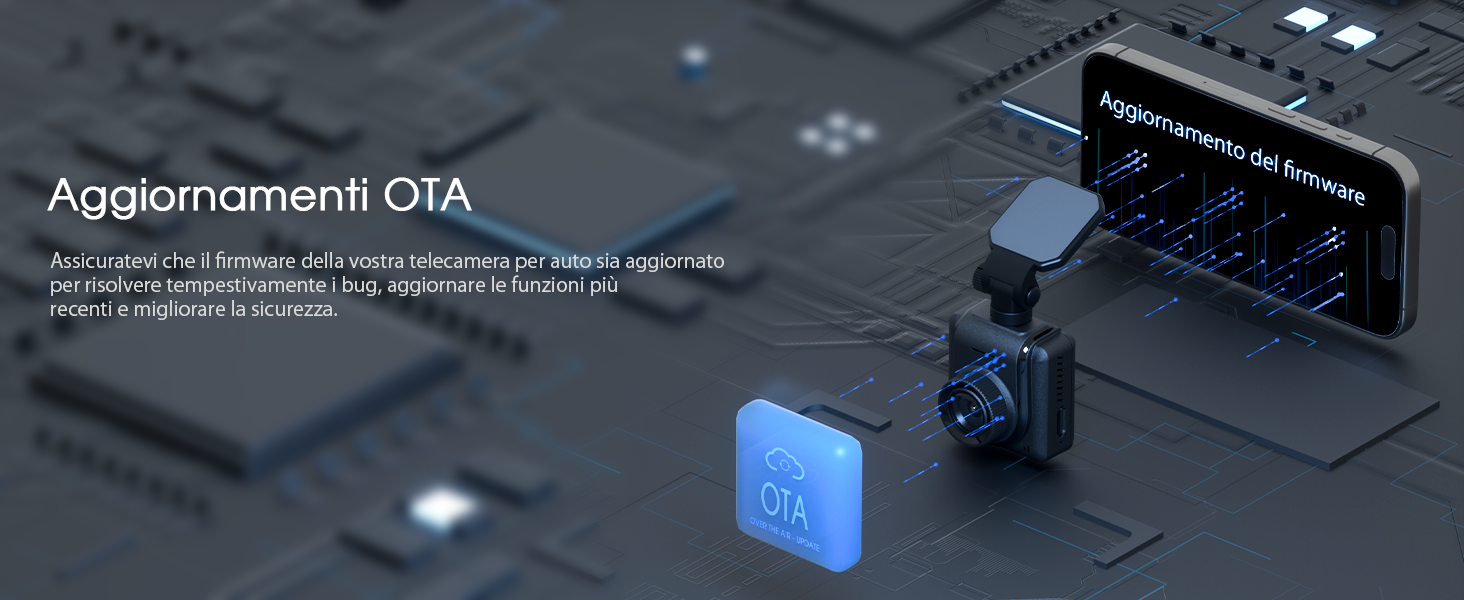 Відеореєстратор Avylet 2K Wi-Fi з GPS, IPS-дисплеєм, нічним баченням та паркуванням 24/7