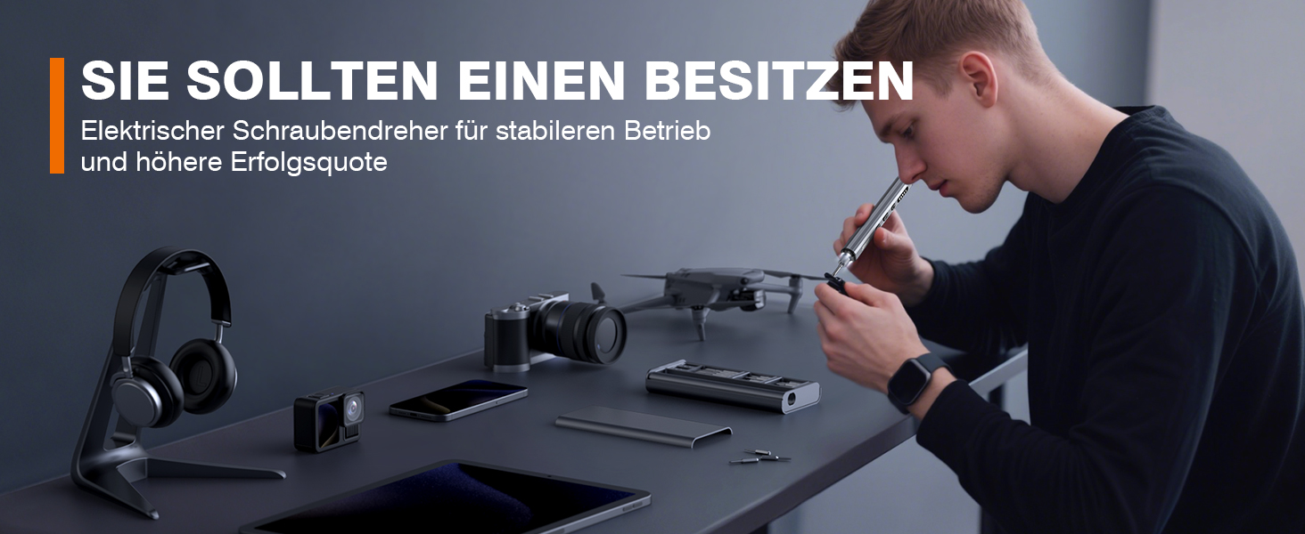 Електричний міні-набір викруток JOREST 38 в 1: для ремонту iPhone, ноутбуків, дронів та іншої техніки
