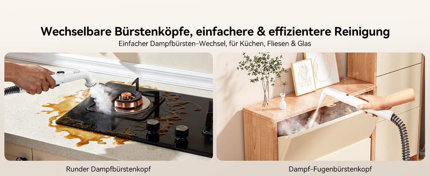 Uwant Y100 Пароочисник для диванів, килимів та авто. 3-в-1, 18KPA, 1750W, 65°C, самоочищення, 7 насадок та засіб для чищення, 2 роки гарантії