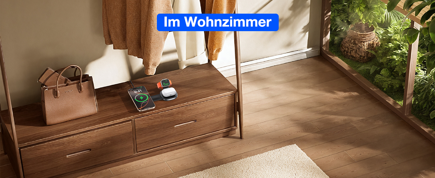 Бездротова зарядка 3-в-1 з MagSafe: для iPhone, Apple Watch, AirPods (20W)