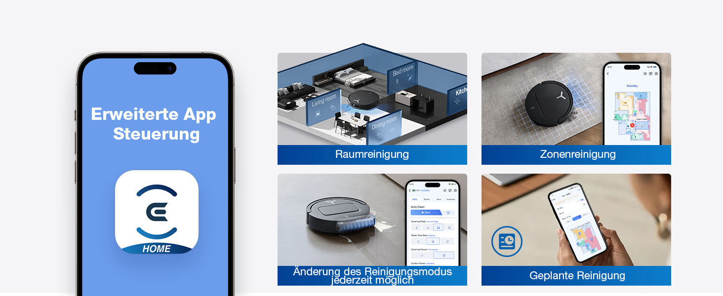 Робот-пилосос ECOVACS DEEBOT T80 Omni з функцією миття підлоги, 18000 Па, OZMO Roller, автоматичне миття моп, ZeroTangle 3.0, миття гарячою водою 40-75°C, чорний