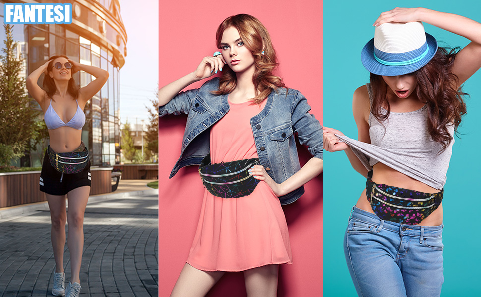 Жіноча/Чоловіча поясна сумка-бананка, водонепроникна, для спорту, подорожей, активного відпочинку