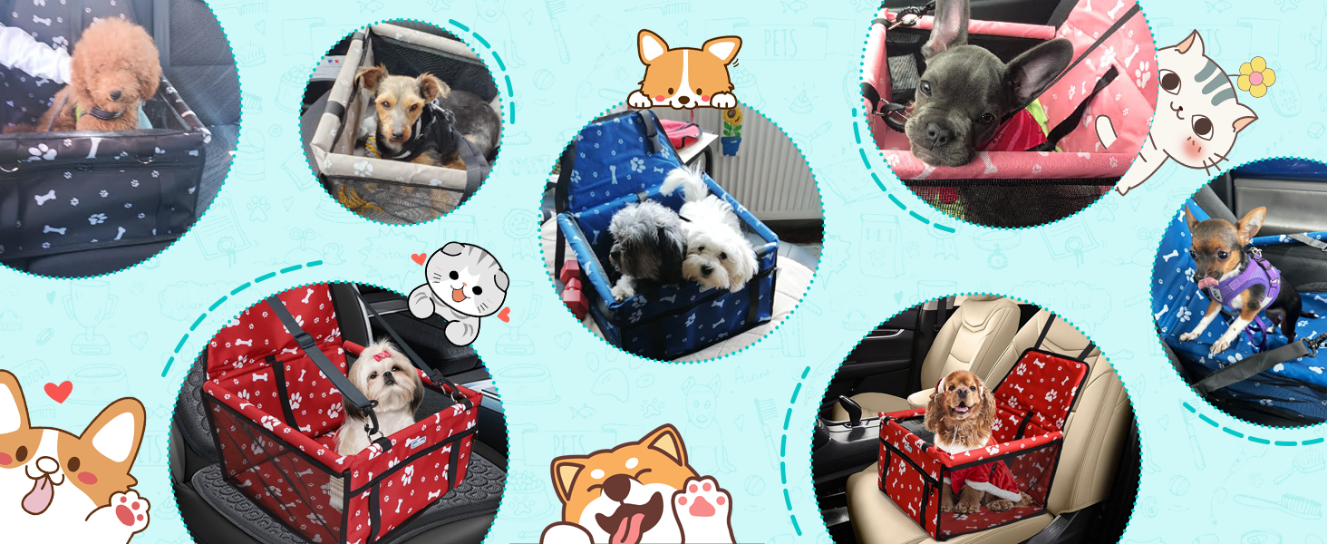 Nobleza Автомобільний крісло-переноска для собак та котів, сірий, 40x34x25 см, складна, миється