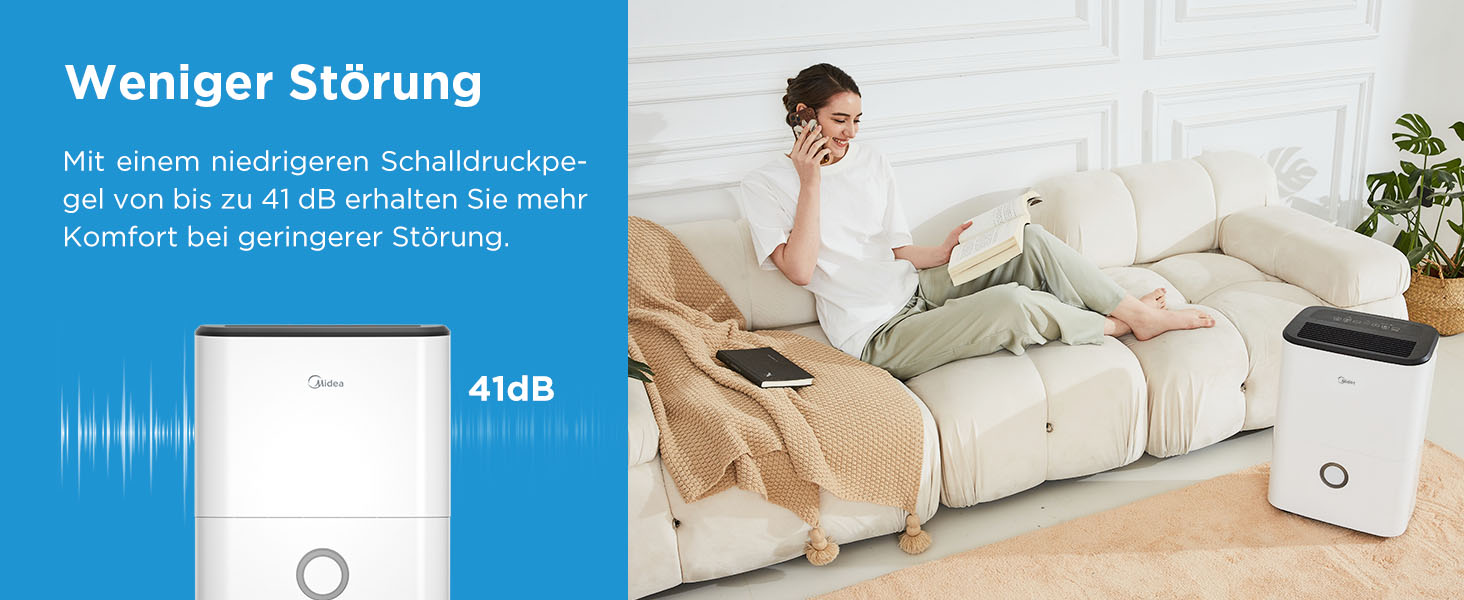 Зволожувач повітря Midea DF-20DEN7-WF, 20л/24г, 100м³, білий, з Wi-Fi, таймер 24г, бак 3л