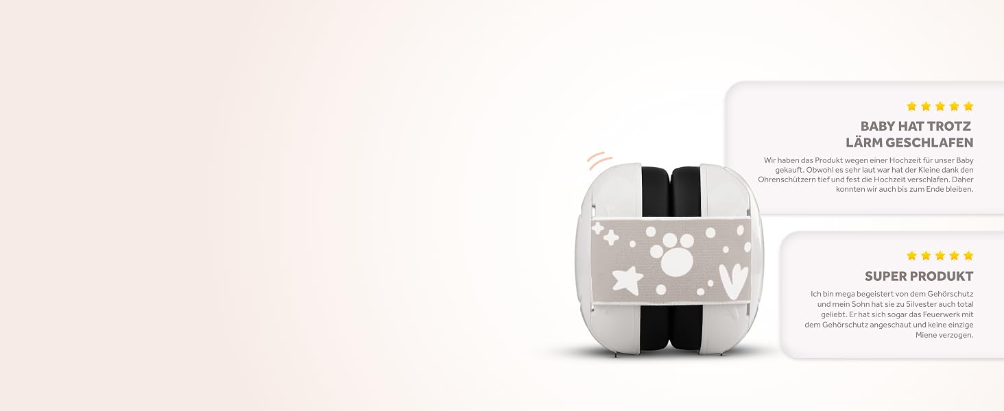 Захисні навушники від шуму для дітей та немовлят Schallwerk® Mini+ (Bear Dusty) — високоякісний захист слуху для малюків