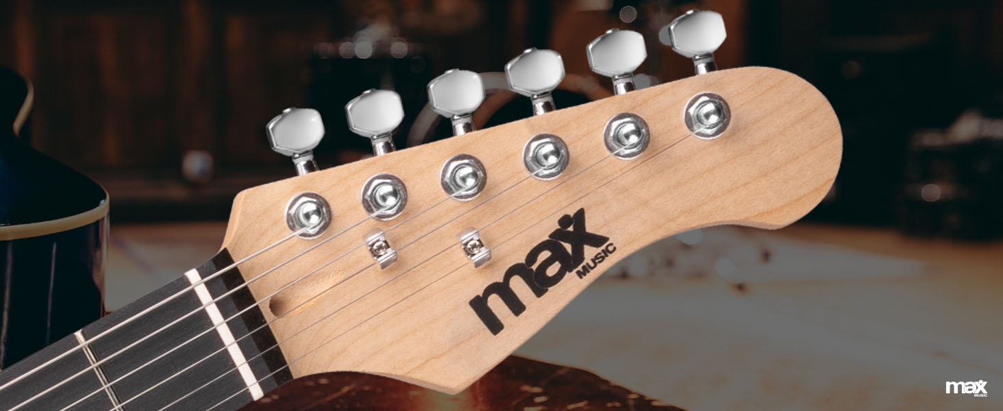 Електрогітара Max GigKit: Комплект з підсилювачем 40 Вт, аксесуарами та чохлом (4/4, блакитний)