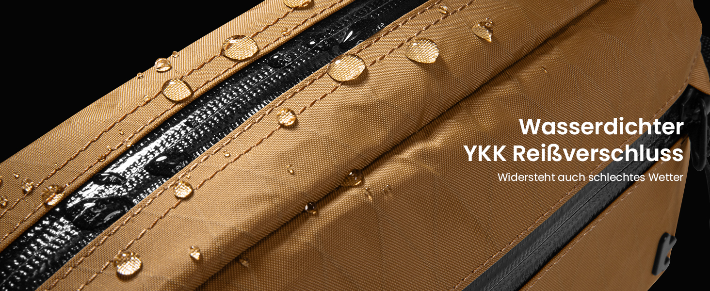 tomtoc Anti-Diebstahl Sling Bag 3,5L: Сумка на плече, Crossbody для чоловіків та жінок з RFID-захистом | для Switch, iPad mini | Водовідштовхувальна, EDC, Подорожі, щоденне використання | X-pac, Колір: Коричневий
