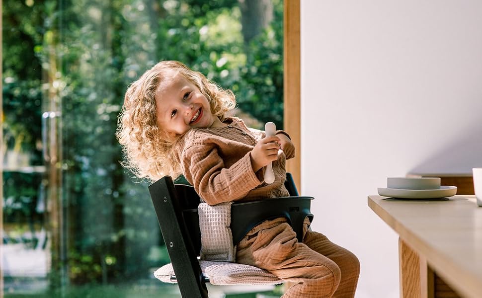 Ukje подушка для стільчика Stokke Tripp Trapp, водонепроникна, леопардовий пісок, м'яка сидушка, зменшувач сидіння, багато кольорів і візерунків