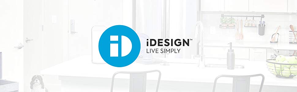 Органайзер для косметики iDesign з кришкою, великий прозорий контейнер із безпечного пластику, штабельований акриловий бокс для макіяжу, 20,3x10,2x10,2 см