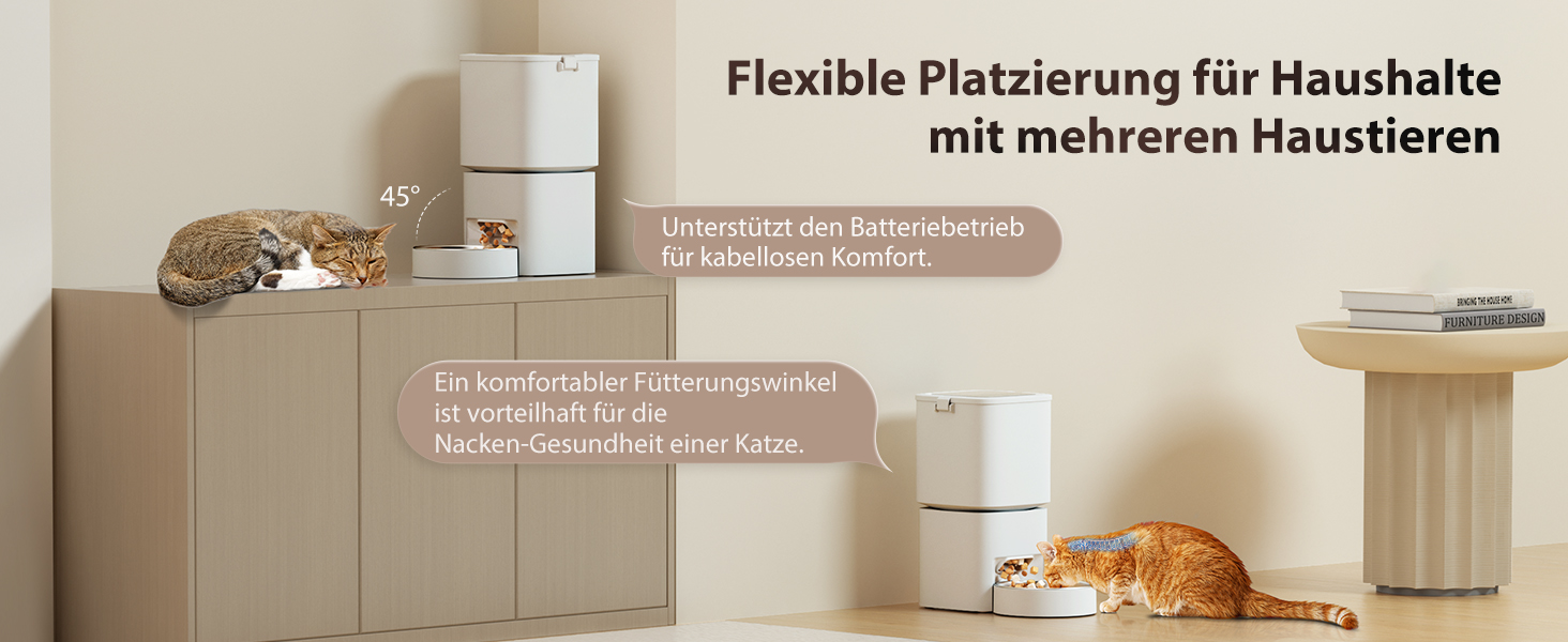 Автоматичний годівник для котів та собак з Wi-Fi, 5л, керування через додаток, 1-10 прийомів їжі на день