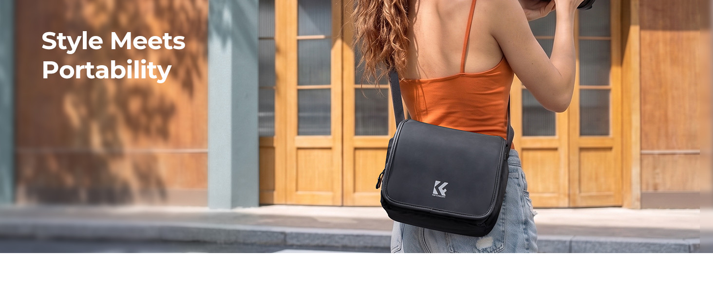 Сумка-месенджер для фототехніки K&F Concept, захисна сумка через плече для камер та об'єктивів