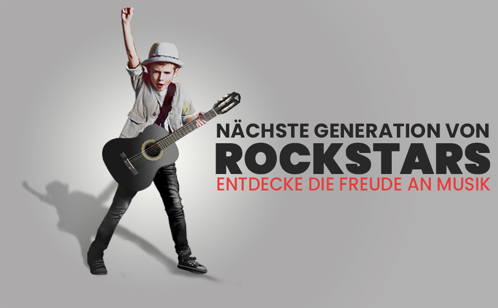 Акустична гітара Pyle для дітей та початківців, ½ розміру, з аксесуарами (сумка, тюнер, медіатор), чорна матова, 76 см