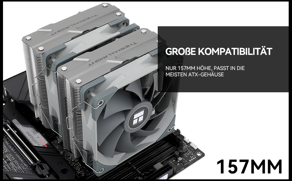 Кулер для процесора Thermalright Peerless Assassin 120 (PA 120), 6 теплових трубок, 2 вентилятори 120мм PWM TL-C12, AGHP, для AMD AM4/AM5, Intel LGA 1700/1200/115x/2011