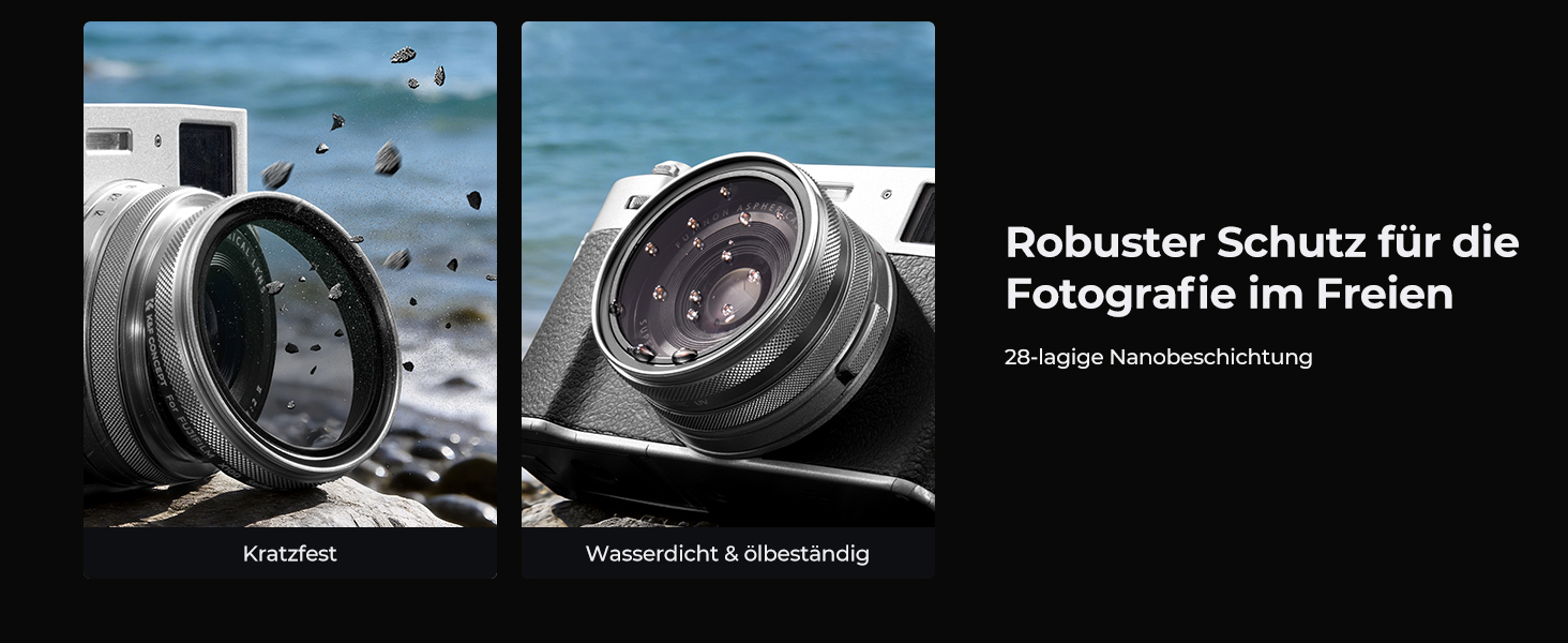 UV фільтр K&F Concept для Fujifilm X100 (X100F/X100S/X100T/X100V/X100VI) - захист об'єктива