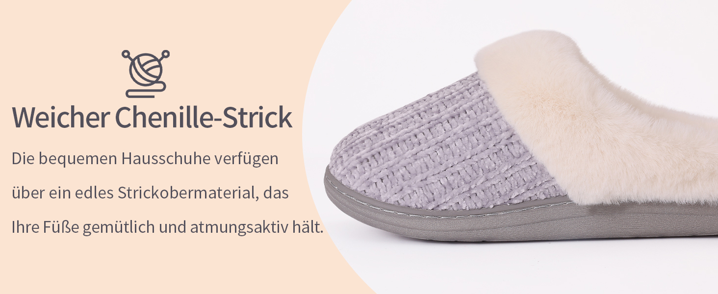 Жіночі зимові капці Evshine з плюшу та ефектом пам'яті (Memory Foam), протиковзкі, рожеві, розмір 39/40 EU