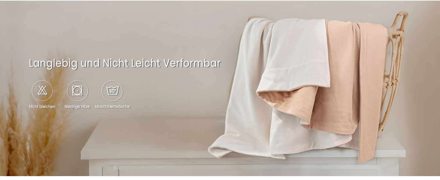 Бетліня для дітей Lulumoon з мусліну 100x135 см: комплект простирадла 100x135 + наволочка 40x60 см з бавовни Oeko-TEX Standard – легка та комфортна постільна білизна для малюків