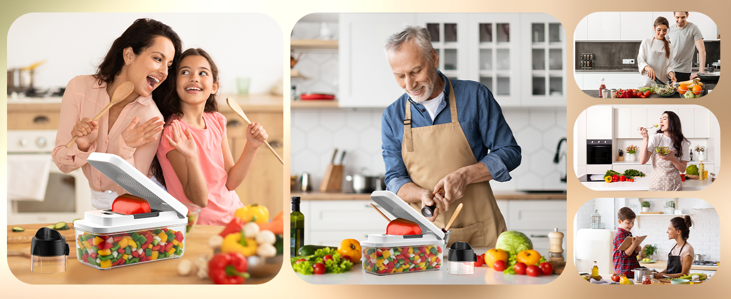 Набір для нарізки овочів 6 в 1: спіралі, кубики, слайси. Набір для нарізки овочів, фруктів та зелені