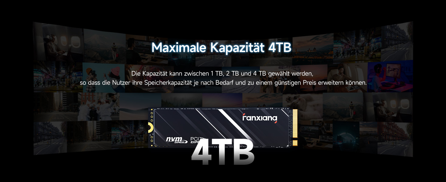 SSD накопичувач Fanxiang NVMe 1TB, M.2 PCIe Gen4x4, 4750 MB/s для ПК та ноутбука